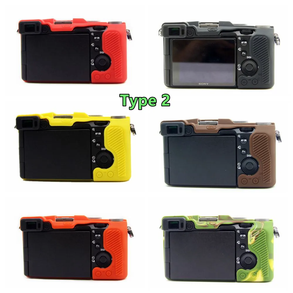 Top Texture Design Rubber Silicone Case Body Cover Protector Frame Skin for Sony A7C Alpha 7C ILCE-7C Camera Soft