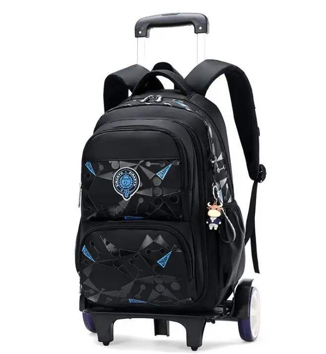 ZIRANYU school bag trolley bag for boys Kids School wheeled Bags on wheels wheeled backpack Children School Rolling backpack