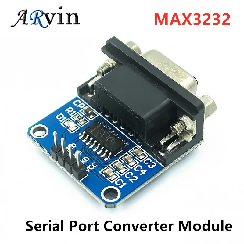 MAX3232 RS232 to TTL Serial Port Converter Module DB9 Connector MAX232 For Arduino