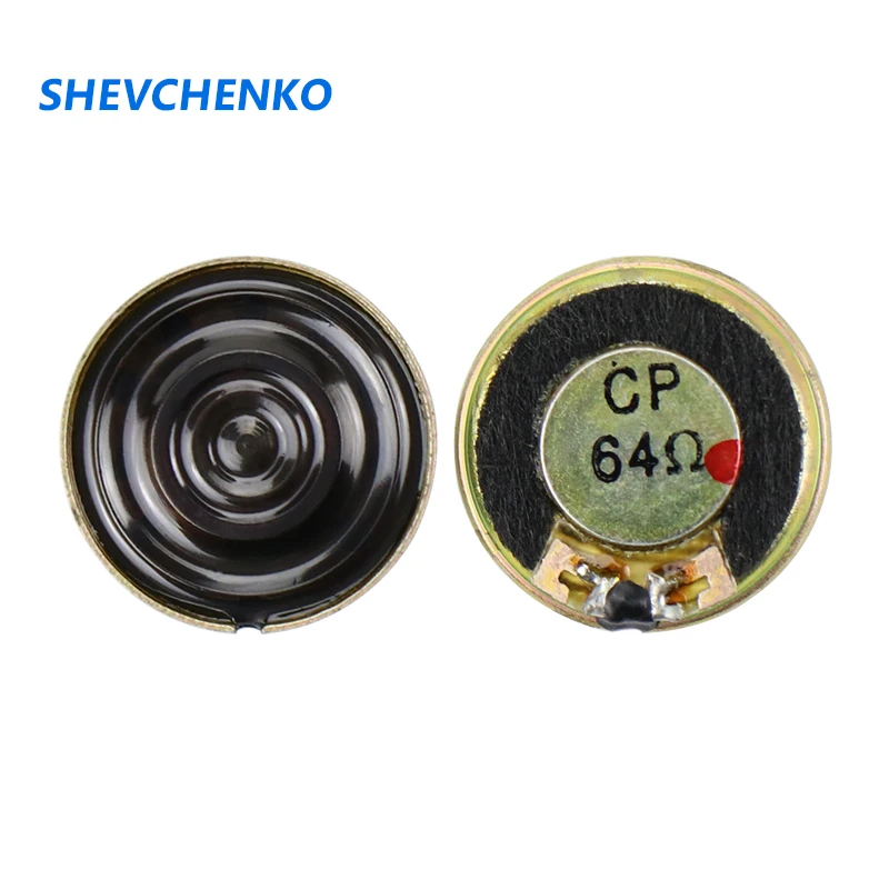 SHEVCHENKO 64Ohm 20mm Toy Small Speaker Inner Magnetic Slim Speaker For Electronic Toy Repair 2PCS