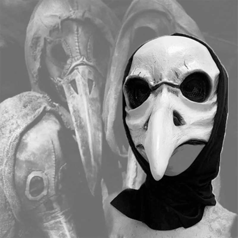

Men Halloween The Steampunk Plague Doctor Eagle Mouth Mask Headgear Masquerade Cosplay Props Latex Mask Cosplay Costume Mask