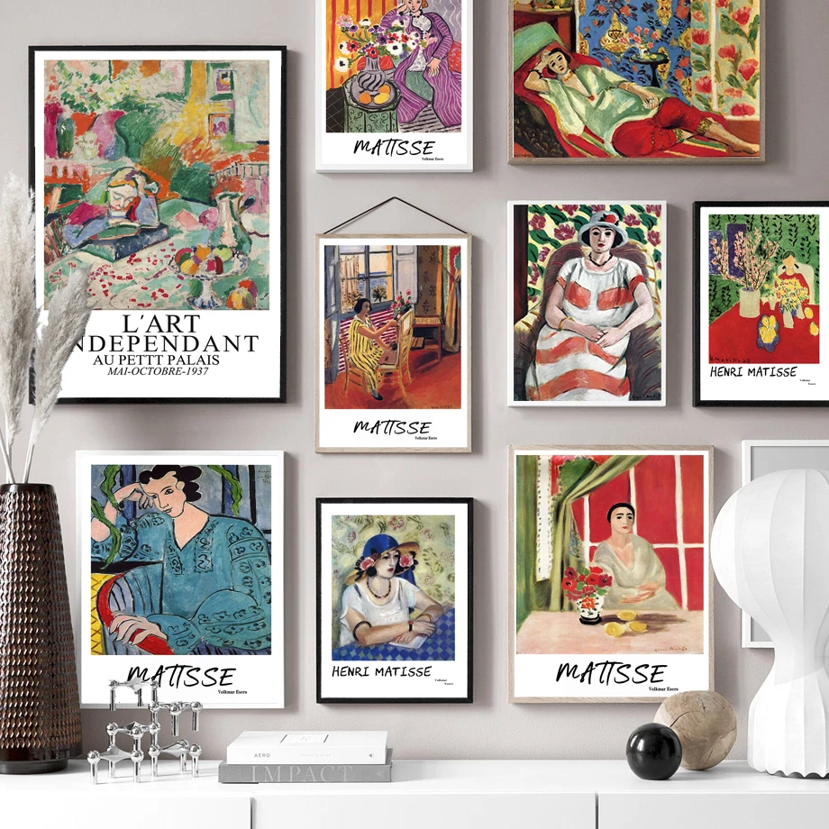 Abstract Woman Figure Matisse Canvas Painting Nordic Posters And Prints Vintage Art Wall Pictures For Living Room Home Decor
