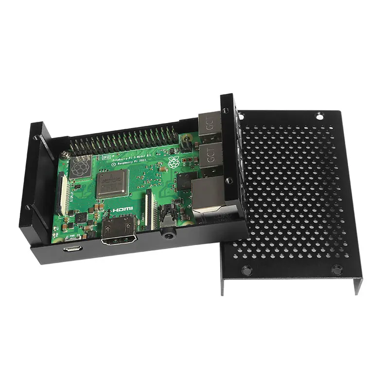 Raspberry Pi 3 Case Cooling Heatsinks Black Silver with Power + heatsink+fan for Raspberry pi 3B/3B+