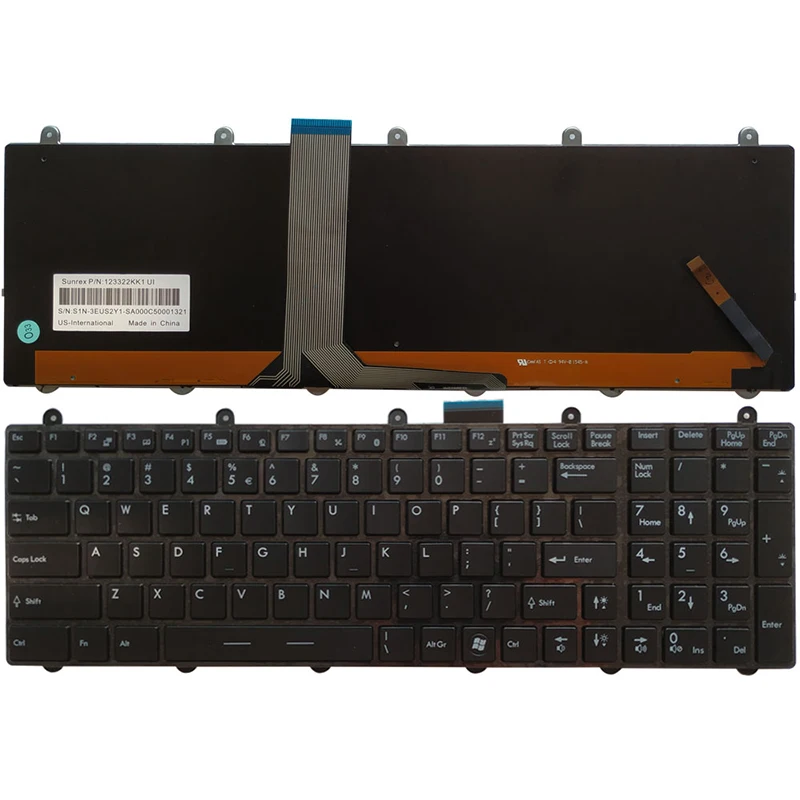 NEW US Keyboard Laptop Keyboard For MSI GT60  MS-16GA  MS-16F3  MS-16F4 US Laptop Keyboard Full Color Backlight