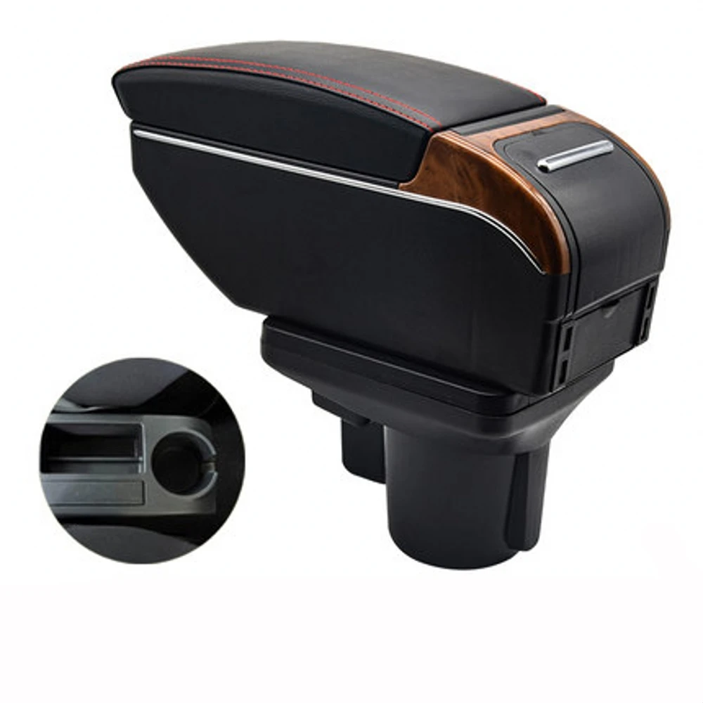 

For Car Volkswagen VW Sagitar Golf Armrest Box Central Content Interior Arm Elbow Rest Storage Case Car-styling with USB Cup