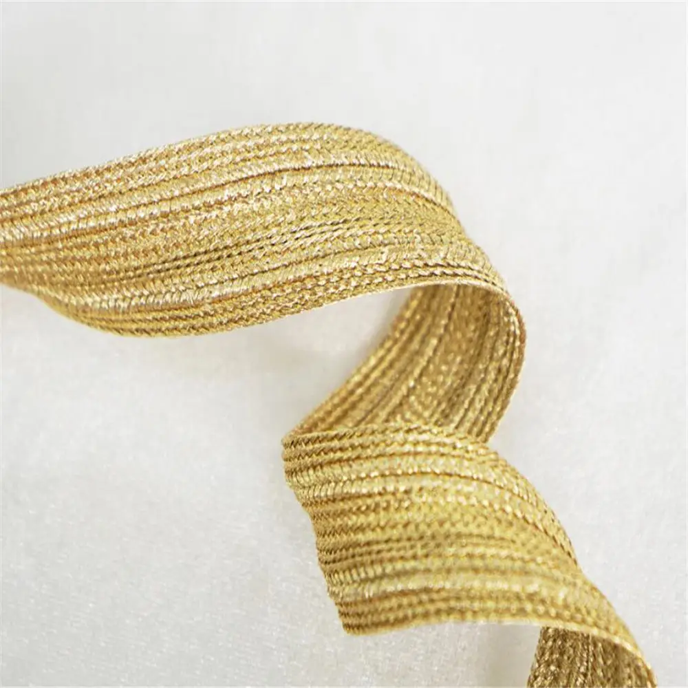 Wire braided ribbon for clothing, DIY accessories, 2.5cm lace, shoes and hats decoration materials, ethnic style, 5 yards=1 lot