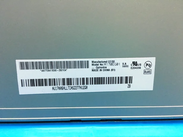 Tela de exposição do painel do LCD, M170EG01 V.A M170EG01 V.D M170EG01 V.H M170EG01 V.G, 17 ", teste original de 100%