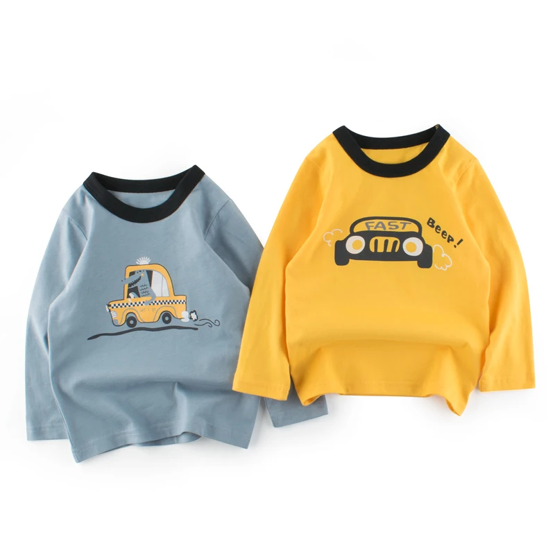 2Pieces Boys Girls Unisex Cotton Sweatshirt Crocodile Car Bear Dinosaur Graphic Slogan Twins Kid Long Sleeve Pullover Child Tops