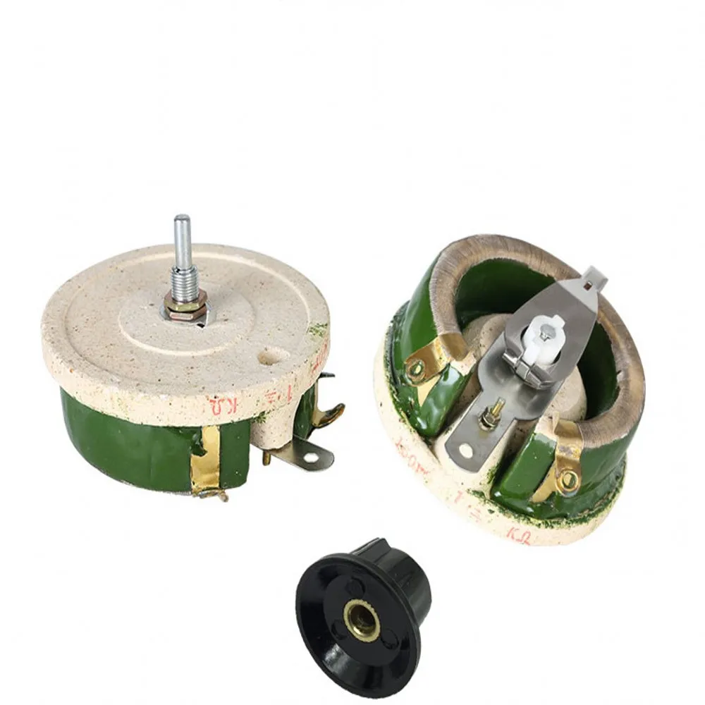 150w BC1 High Power Wirewound Potentiometer Rotary Rheostat Disk Ceramic Variable Resistor 5R 10R 20R 50R 100R 200R 300R 500R 1K