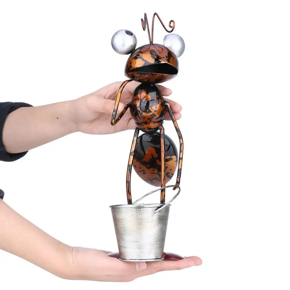 Ant Display Mold Decorative Interesting Exquisite Wrought Iron Ant Garden Statue Balcony Decoration