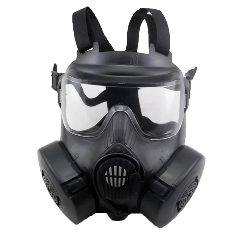 New U.S. Army Cosplay M50 Gas Mask with Fan CS Outdoor Skeleton Military Fan Riding Masks