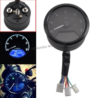 Motorcycle Speedometer With Bracket Tachometer Fuel Meter Dashboard Gauges Dial Odometer LCD Digital Indicator 2 or 4 Cylinders