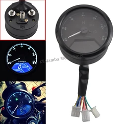 Motorcycle Speedometer With Bracket Tachometer Fuel Meter Dashboard Gauges Dial Odometer LCD Digital Indicator 2 or 4 Cylinders