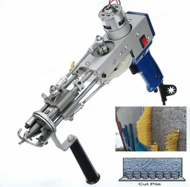 

TD-02 Electric carpet tufting gun hand gun Carpet weaving flocking machines Cut Pile.