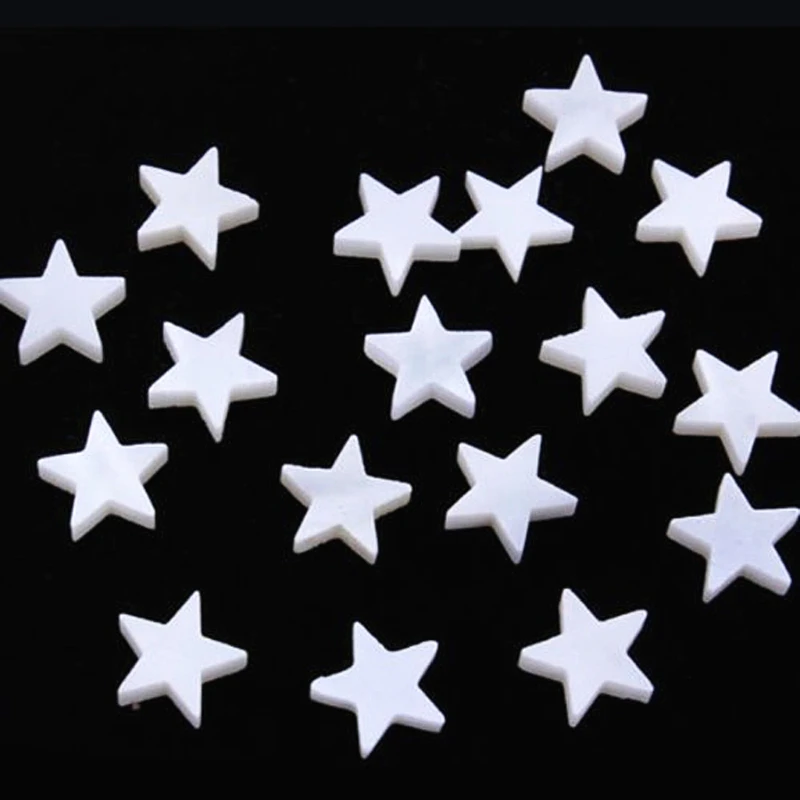 20PCS Guitar MOP Mother of pearl Shell Dot Five-pointed Star 8x8mm Inlay Marker Bass Ukulele Fingerboard Neck Luthier DIY