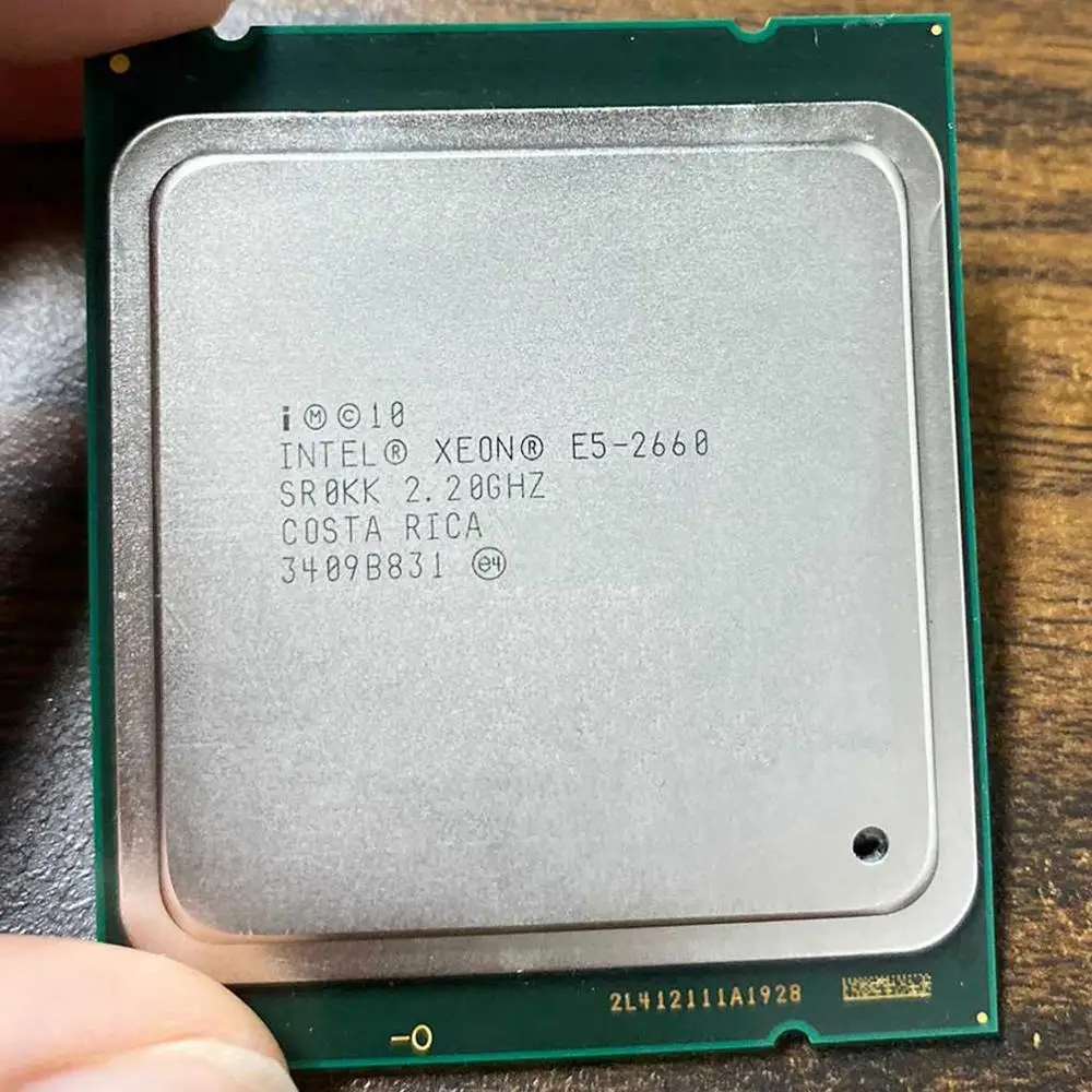 Intel Xeon CPU E5-2660 E5 2660 E52660 CPU 2.2GHz LGA 2011 20MB L3 Cache 8 CORE 95W Processor Suitable for X79 Motherboard