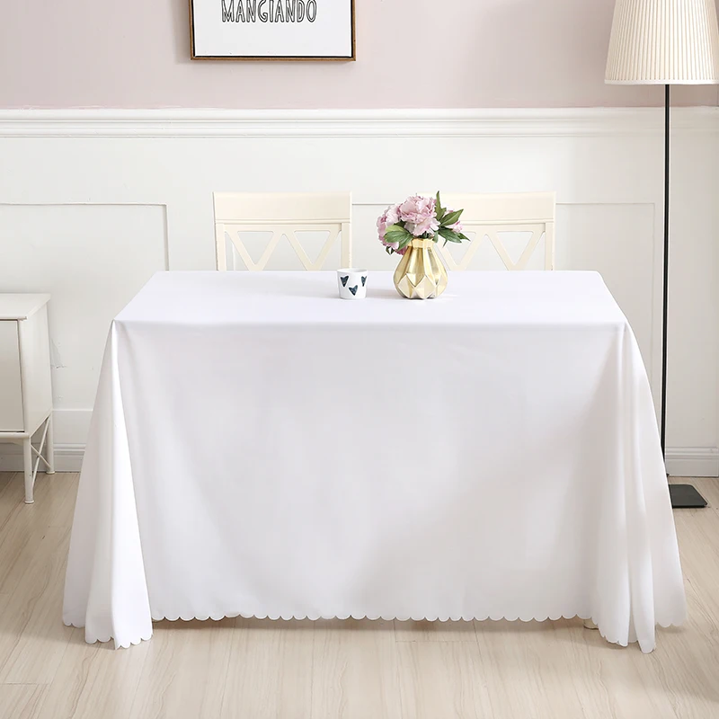 

Rectangle Polyester Tablecloth Table Cloth Overlays Wedding Christmas Baby Shower Birthday Event Banquet Decor Home Dining Table