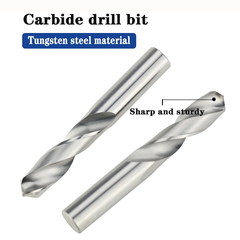 Brocas de carburo de tungsteno sólido para brocas Gwist de carburo CNC, broca metalúrgica de 1,0-20mm, fresa de carburo