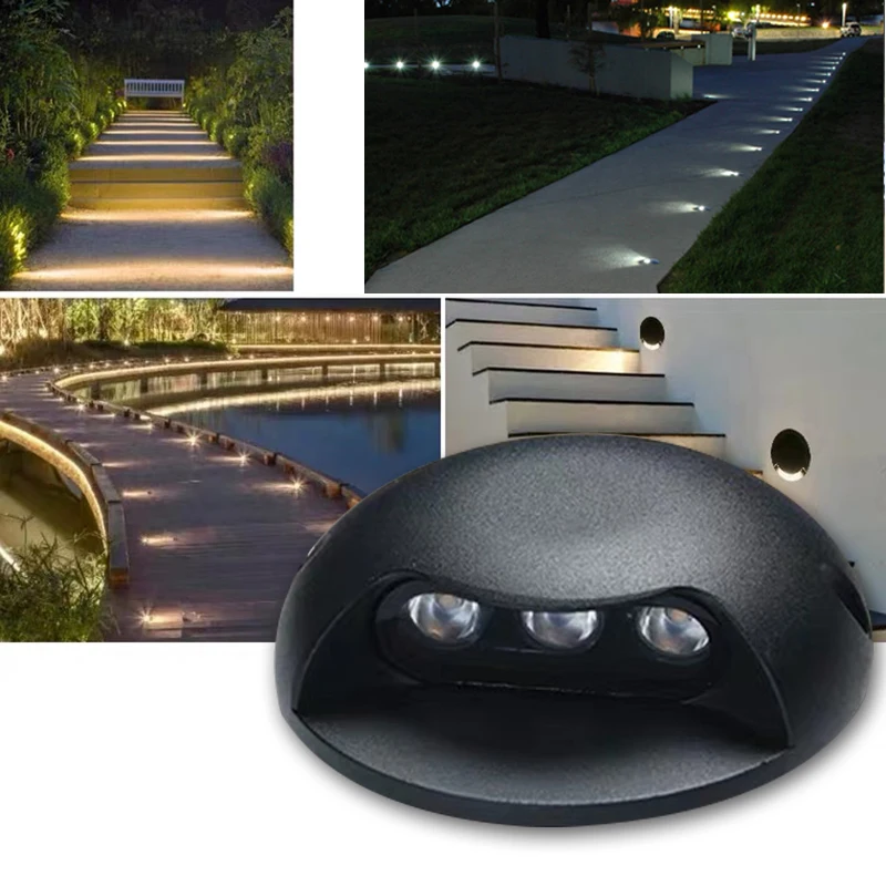 Led Floor Decking Light 12V 24V 2W 3W 6W IP68 Oudoor Underground Buried Lamp Exterior Garden Path Wall Stair Landscape Spotlight