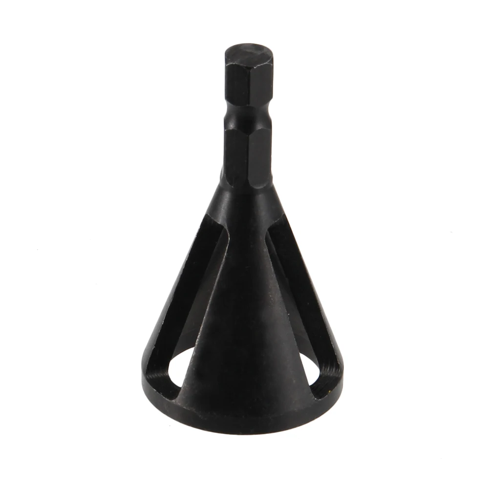 Broca de vástago hexagonal de acero inoxidable, herramienta de desbarbado de chaflán externo, herramientas de reparación de rebabas, muy utilizadas para taladros eléctricos VC