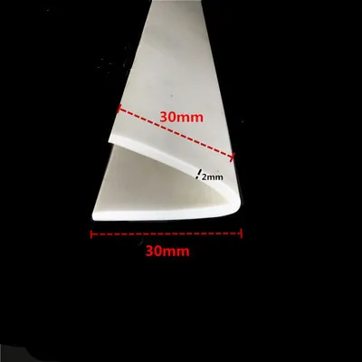 Custom L-Shape Seals Strips, Corner Protector, Edge Enclosure, Collision Avoidance Gasket, 30x30mm Black Grey White Green