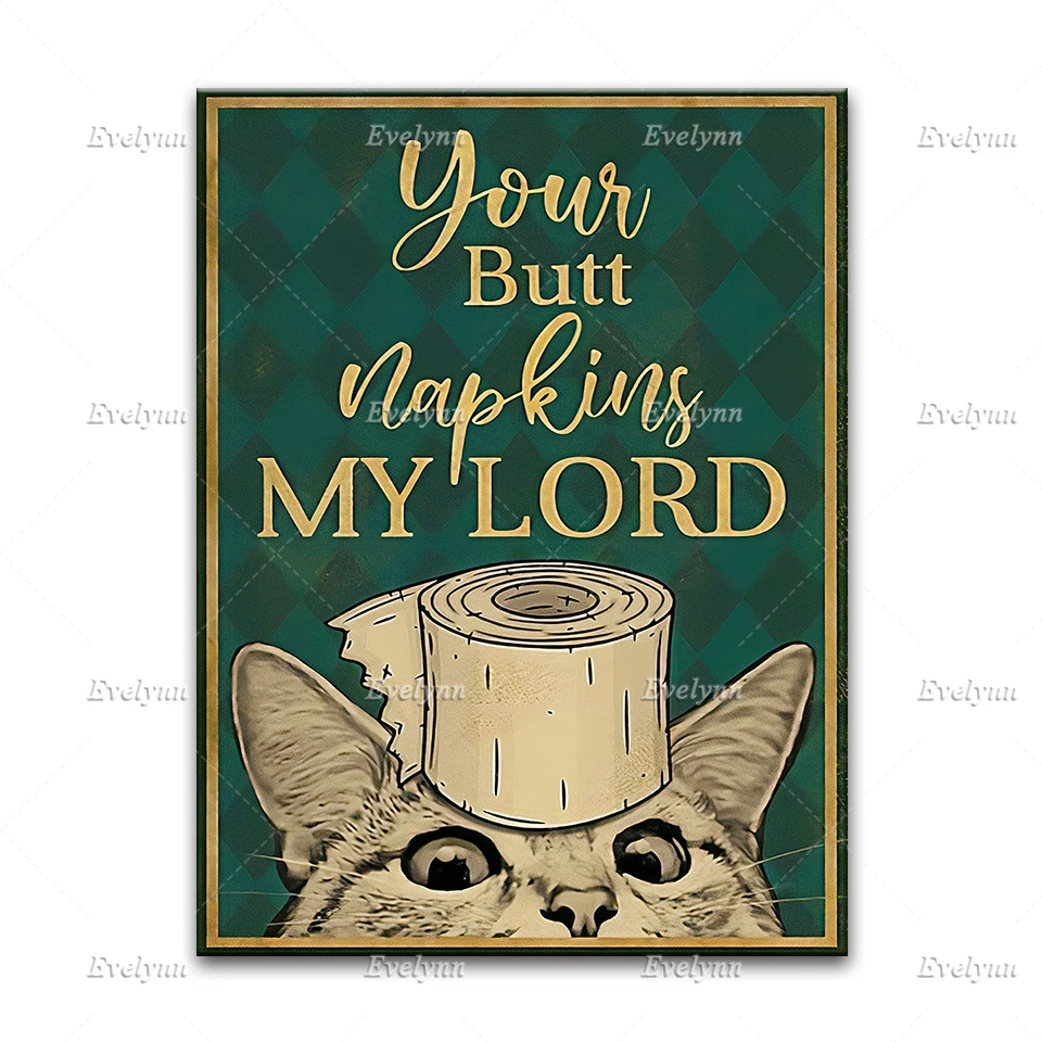 Sheep Shark A Dachshund Bath Soap Wash Your Paws Your Butt Napkins My Lord- Cat Poster Toilet Wall Art Prints Home Decor Canvas