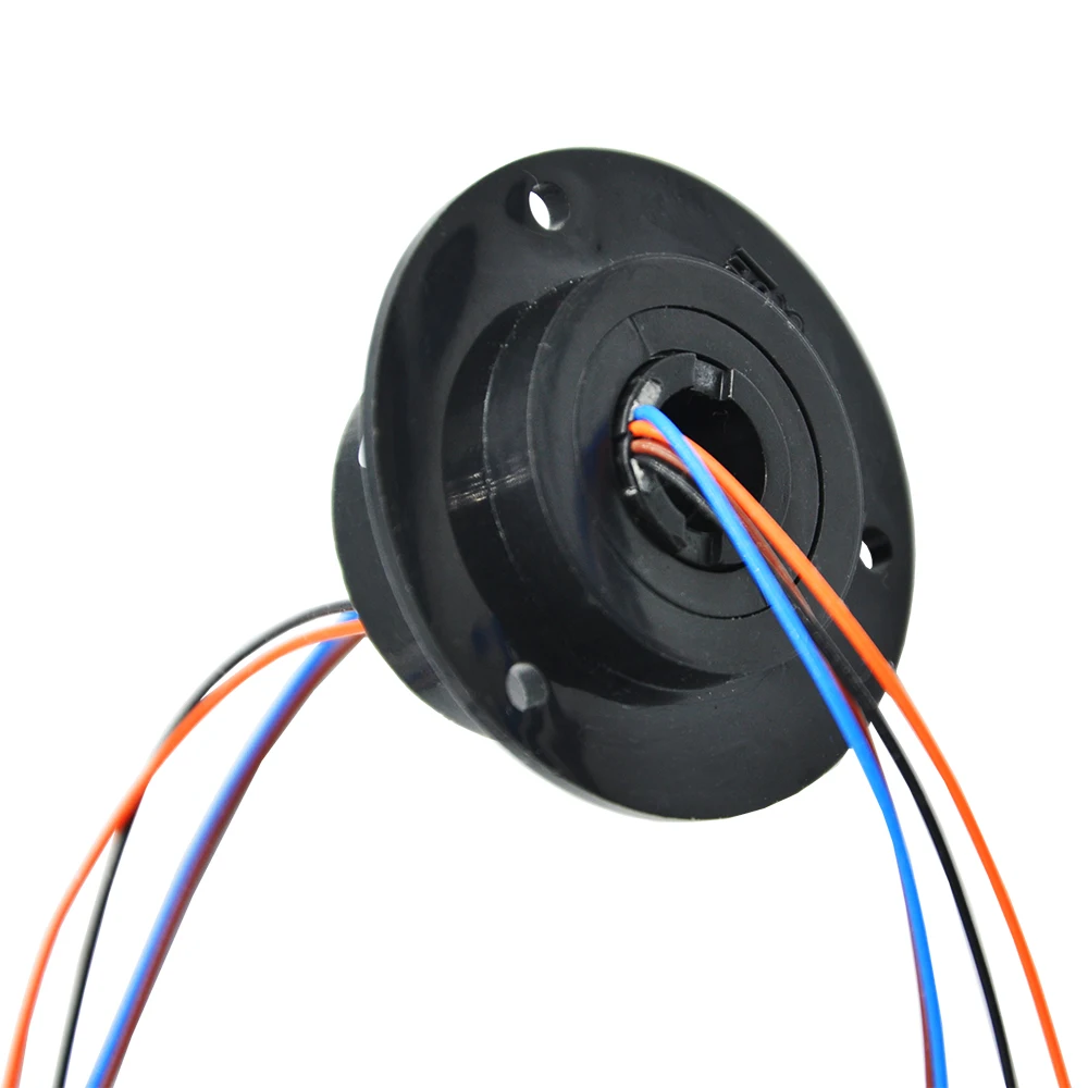 10mm Mini Hole Hollow Slip Ring 4 Channels 2A Conductive Electric Slipring Rotary Joint Connector 240V AC/DC ZHT010-04A