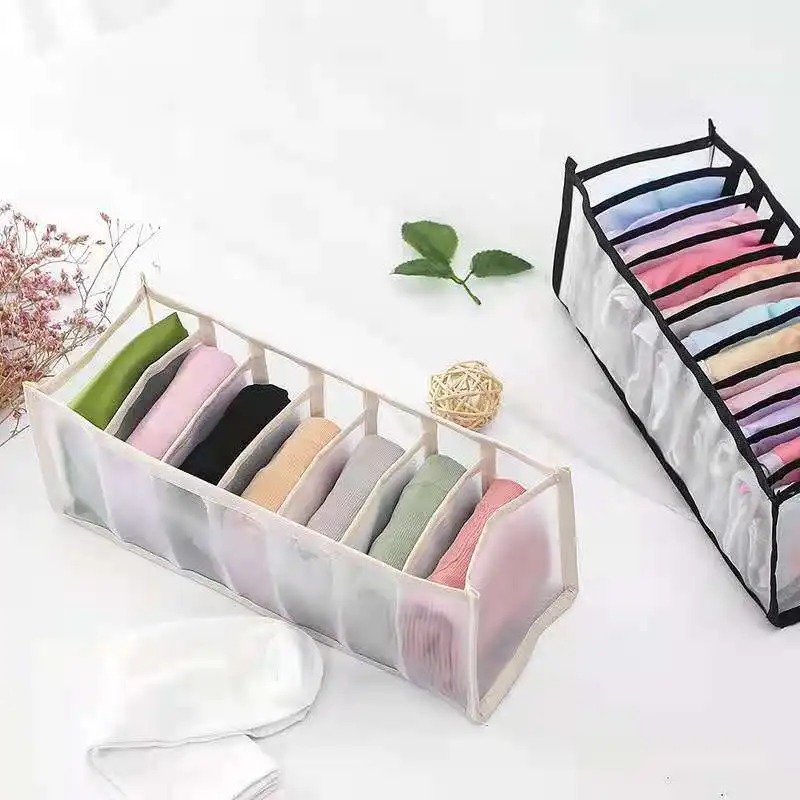 Organizzatore per dormitorio per calzini scatola di immagazzinaggio per biancheria intima separata per la casa 30 griglie organizzatore per reggiseno organizzatore per cassetti pieghevole