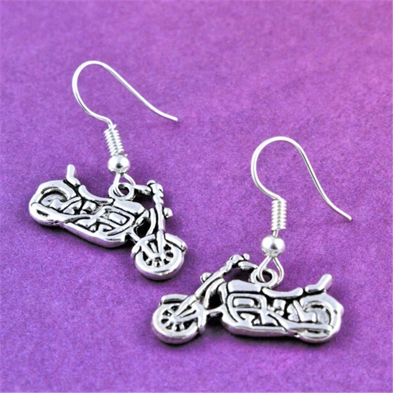 Motorbike Earrings, Motorcycle Jewellery, Biker Jewelry, Bike Earrings, Biker Gift for Her, Cool Punk Earrings