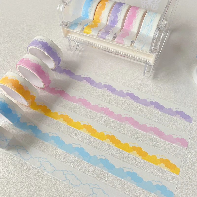 Cute Clouds Washi Tapes Ins Sealing Sticker Decoration Scrapbooking Diary Album Journal DIY Masking Tape Stationery