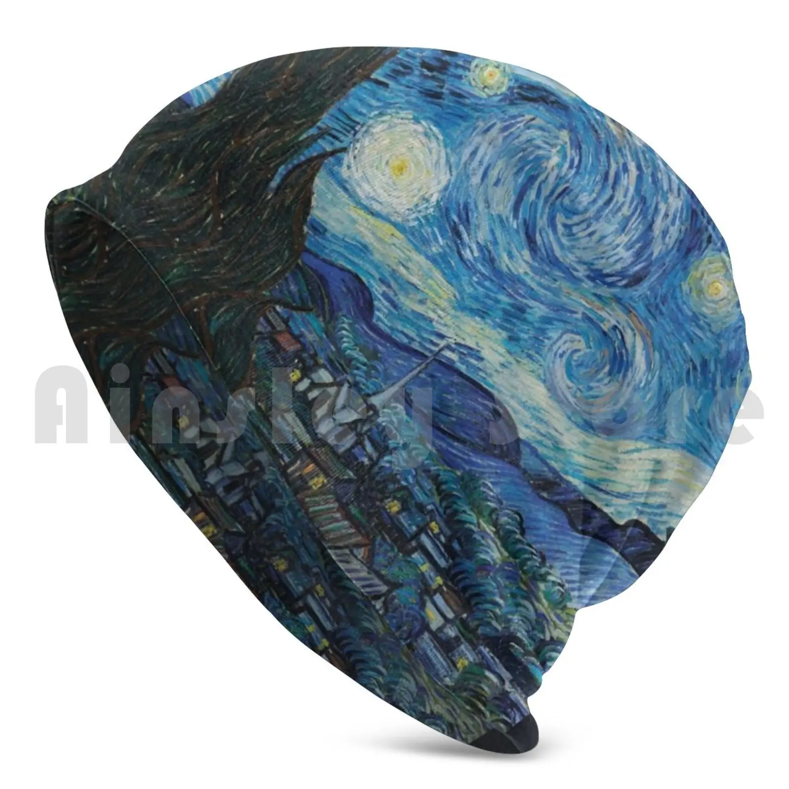 The Starry Night By Vincent Van Gogh Beanies Knit Hat 514 Beanies Print Vincent Van Gogh Van Gogh Starry Night Dutch