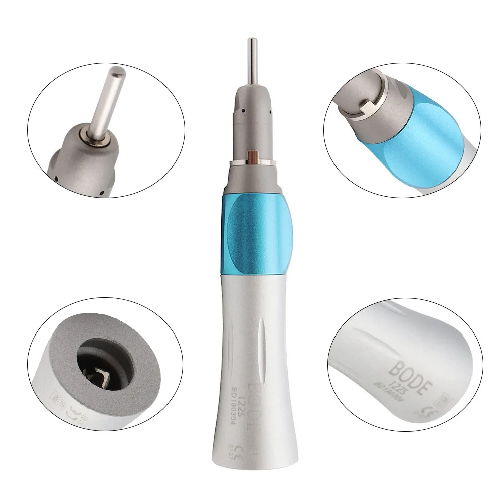 

BODE Dental Straight Nose Low Speed Handpiece External Water Spray Air Turbine Irrigation System 122