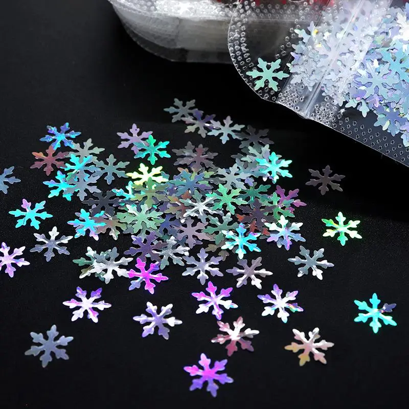 Epoxy Resin Filler Glitter Snowflake Sequins Crafts Flowers For Christmas Party Decoration DIY Jewelry Accessories Nail Art