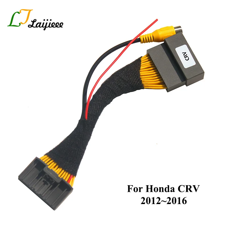 

32 Pin Interface Adapter Cable For Honda CRV CR-V 2012 2013 2014 2015 2016 / RCA Input Rear View Camera Into Car Original Video