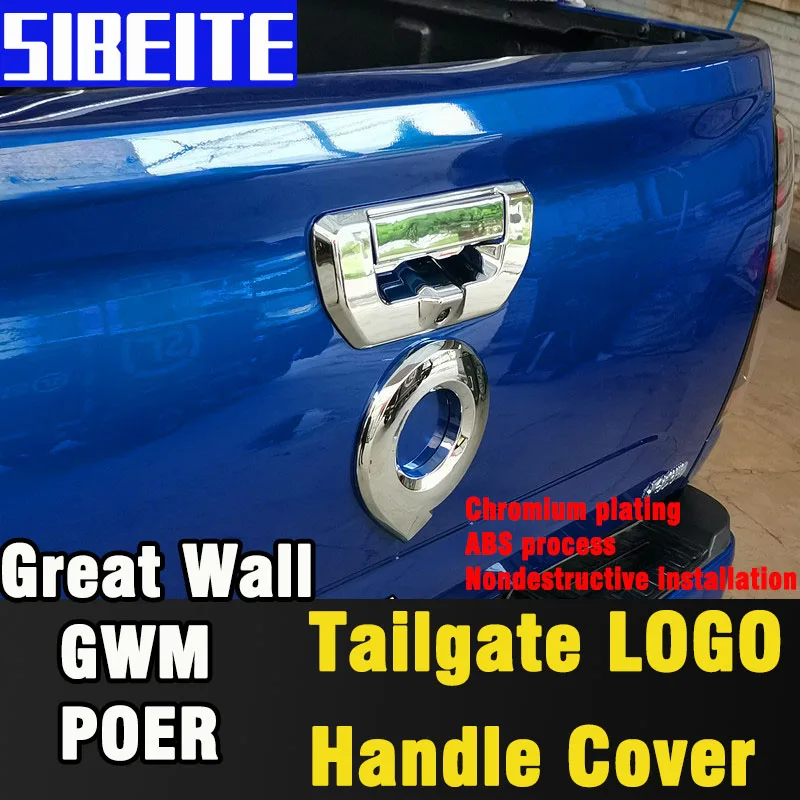 

For Great Wall GWM POER Tailgate Logo Emblem Badge Car Rear Trunk Lid Sign Nameplate Decoration Sticker LOGO PICKUP TRUCK