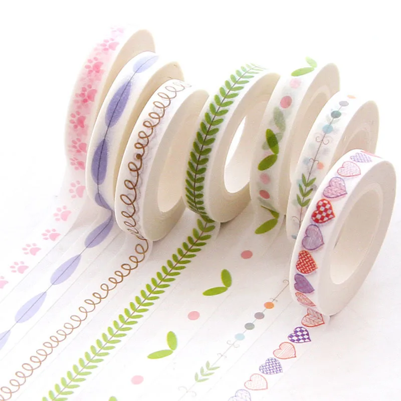 10M Divider Cute Kawaii Washi Tape Set Journal Supplies Masking Tapes Washy Organizer Washitape Pastel Korean Stationery