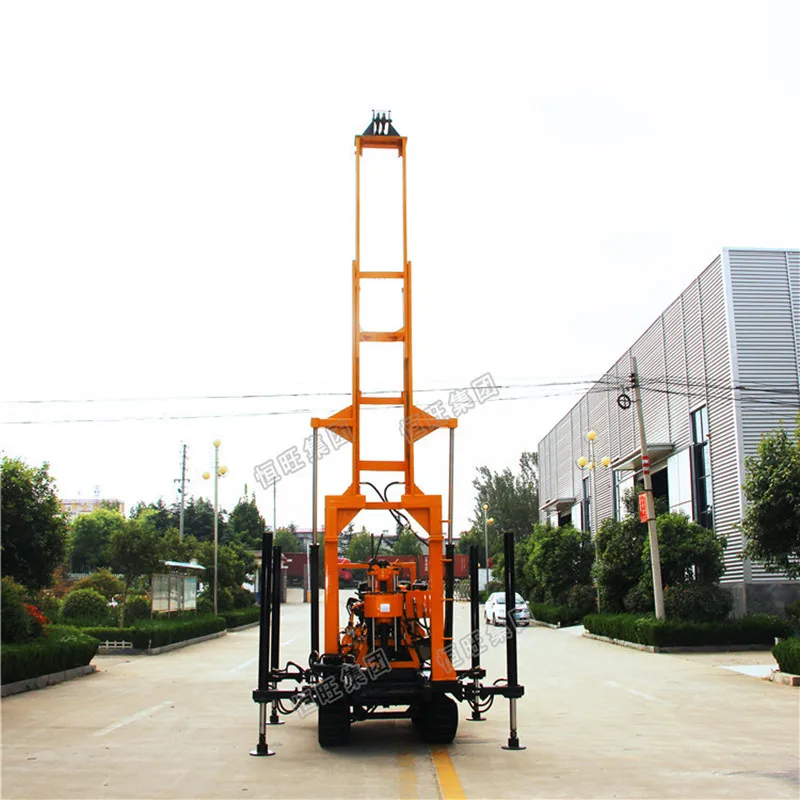 Дизельная гидравлическая буровая установка для скважин, глубина 230 метров, тепловой насос с заземлением, бытовая техника, буровая установка