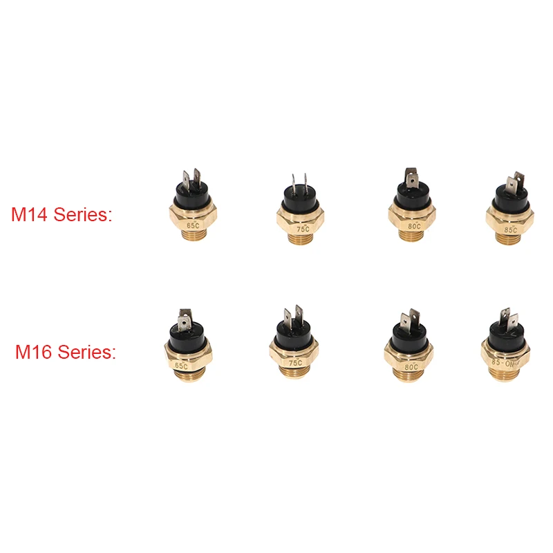 오토바이 전기 라디에이터 냉각수 팬 수온 온도 조절기 스위치 온도 센서, M14/M16 * 1.5mm, 200 250 400 450