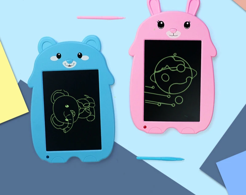 ЖК-планшет для письма, детская доска для рисования, 8,5 дюйма, планшет для ручного письма, мультяшный граффити, детский сад, подарок, функция блокировки экрана