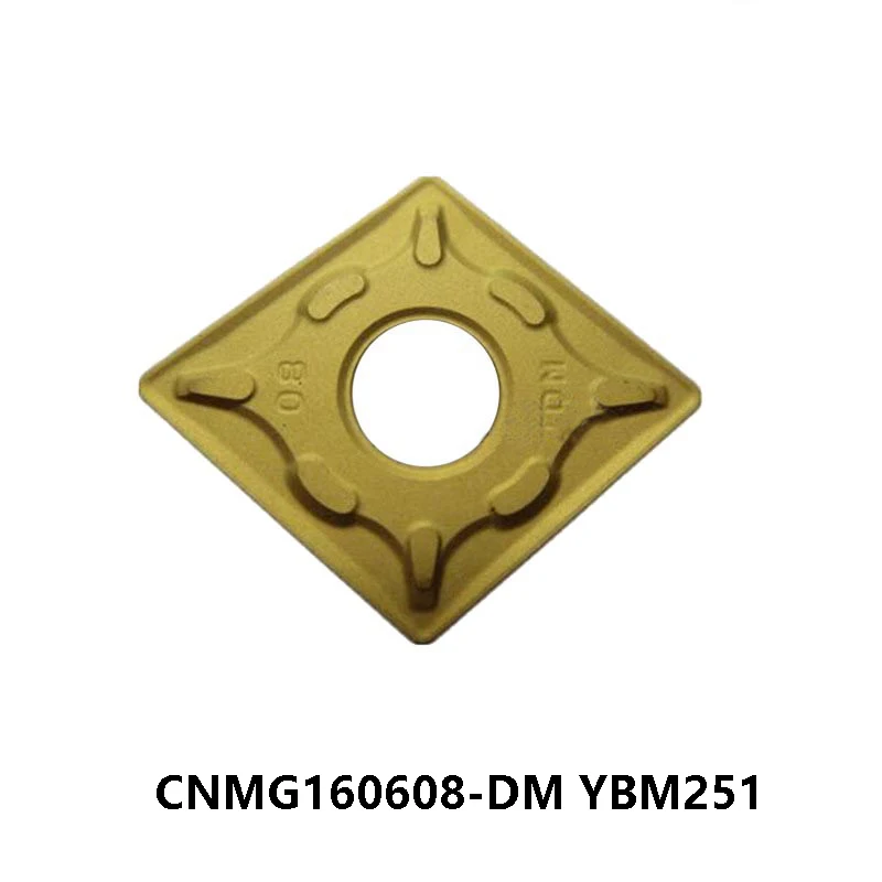 

100% Оригинальные CNMG160608-DM YBM251 карбидные вставки CNMG 160608 CNMG1606 CNMG16 токарные инструменты CNC для резки нержавеющей стали