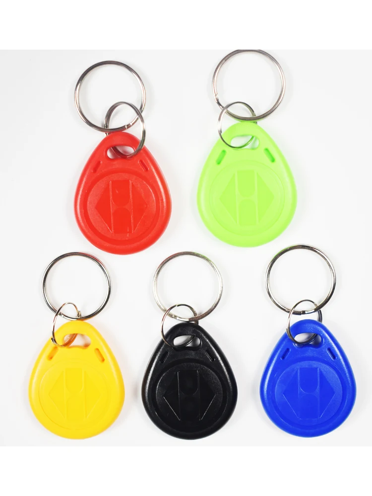 500pcs/Lot 125KHz TK4100 EM4100 Unique Code Readable Keyfobs RFID Tags Access Control Time Attendance Card