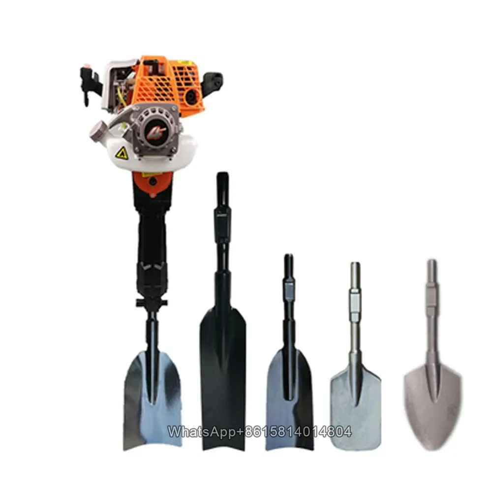 

4-stroke Pickaxe/rock drill/Trenching machine/Tree excavator/tree digger and cutting roots,soil ball tree digging machine/Rammer