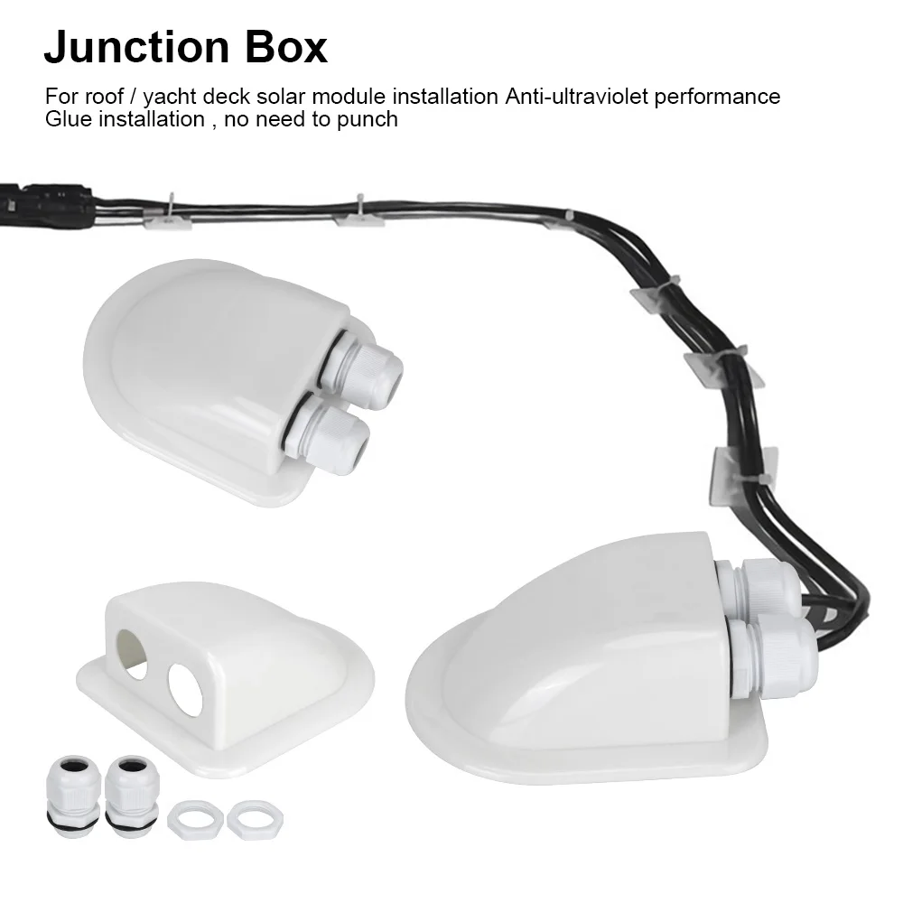 سقف سلك دخول كابل دخول الغدة صندوق كابلات الموصلات حامل RV يخت قافلة اكسسوارات قافلة صندوق وصلات السيارة الشمسية