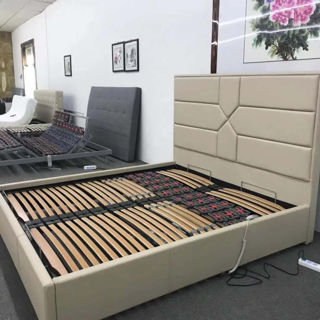 Electric row skeleton intelligent bed electric bed frame adjustable bed frame intelligent lifting bed muebles bedroom furniture