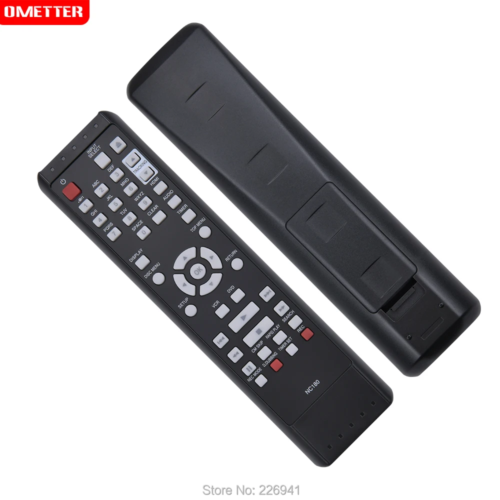 Nc180 nc180uh dvdr combo controle remoto substituído apto para funai gravador de dvd zv427fx4a zv427fx4 zv427fx4 um controle remoto