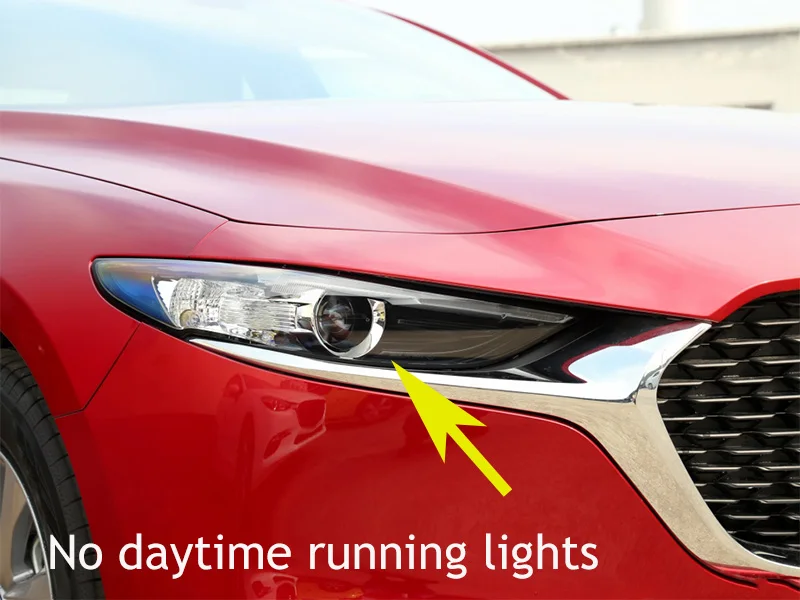 Car headlights reflective stickers personality anti-collision emergency lights 2Pcs/Set For Mazda 3 Axela 2019 2020