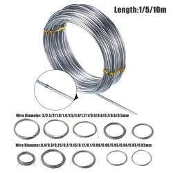 Edelstahldraht, Durchmesser 0,02–3,0 mm, Länge 1 m/5 m/10 m, 304 Edelstahldraht, einzeln hell