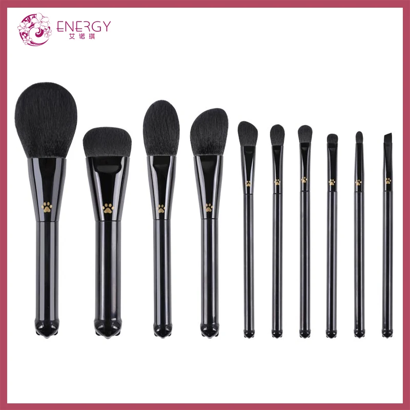 

Energy professional make up Synthetic hair brush set Pinceaux Maquillage Brochas Maquillaje Pincel Maquiagem cat