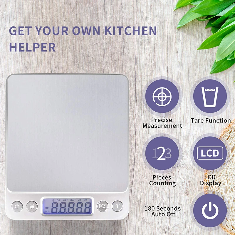 Portable Precise Mini Electronic Scales Libra Pocket Case Postal Kitchen Jewelry Weight Balance Digital Gram Weight LCD Display