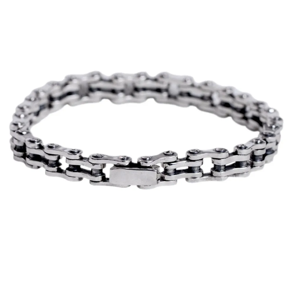 

BOCAI S925 Silver Boutique Chain Bracelet for Man Single Domineering 9MM High Quality Brand New Product